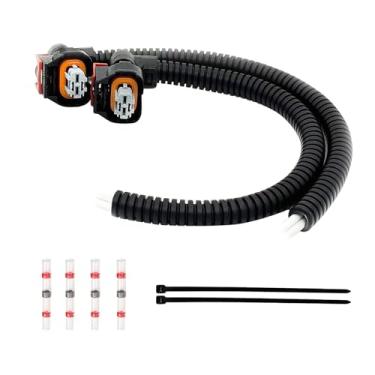 Imagem de MAMIKO Conector trança injetor PT3739 substituto para motor Duramax L5P V8 6.6L equipamento original kit de trança multiuso 2 peças