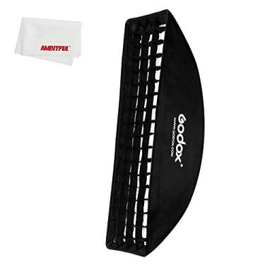 Imagem de Godox — Caixa de softbox de colmeia de 22 x 90 cm para estúdio fotográfico com suporte de iluminação de flash e suporte tipo S para Speedlite