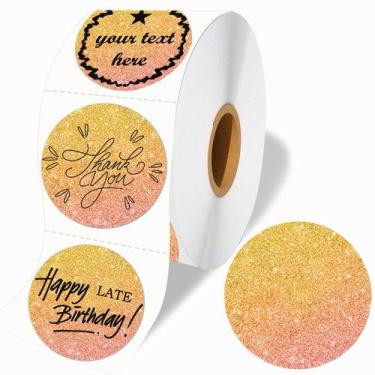 Imagem de Etiquetas Térmicas Wonlabel - 5cm, Redondas, 500 Unidades (1 Rolo) - O