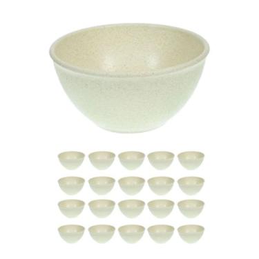 Imagem de 20UN TIGELA 300ml BOWL CUMBUCA SOPA CALDO BEGE - Evo