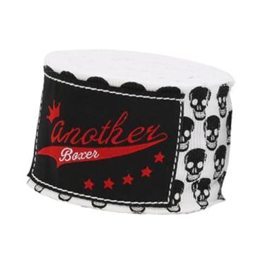 Imagem de menolana Boxing Enrole de mão Handwrap Proteção de pulso Impresso 5m Luvas internas de boxe para competição de luta de MMA de esportes tailandeses Muay, Branco