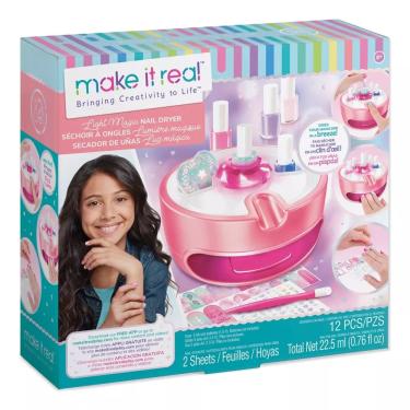 Imagem de Kit Infantil Manicure Esmalteria Fashion Com Secador de Unhas + Acessórios - Multikids