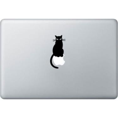 Imagem de Adesivo de vinil Cat Perch para Apple MacBook Pro Air Mac 13 polegadas, decalque de vinil cortado para janelas, carros, caminhões, caixas de ferramentas, laptops, MacBook – praticamente qualquer superfície rígida e lisa