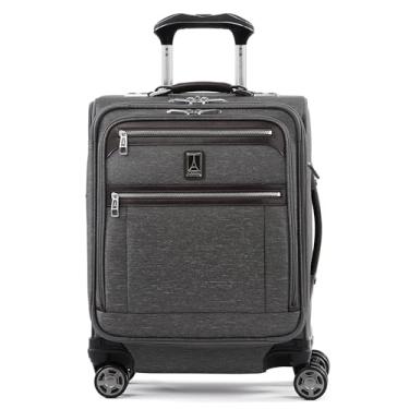 Imagem de Travelpro Platinum Elite Mala de roda giratória expansível Softside, Cinza vintage, Carry-On 19-Inch, Platinum Elite Mala com rodas expansíveis Softside