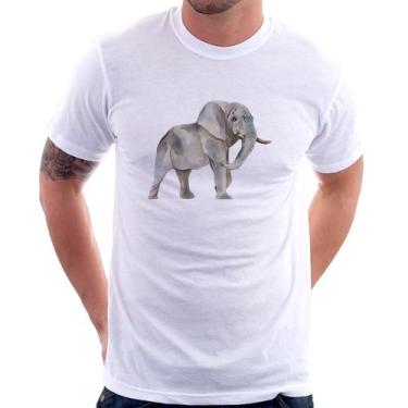 Imagem de Camiseta Elefante - Foca na Moda, Branco, P