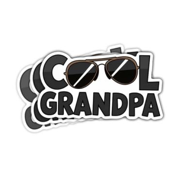 Imagem de (3 peças) Adesivo decalque de vinil legal para óculos de sol vovô, adesivo legal para para-choque, adesivo de vinil à prova d'água para vovô papai, adesivo de dia dos pais para pai - adesivo para