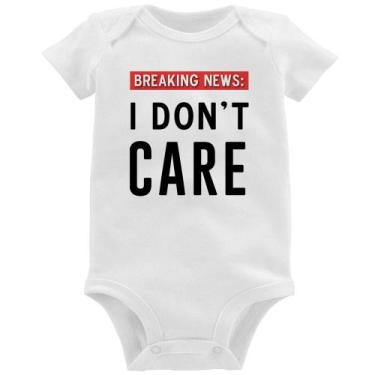 Imagem de Body Bebê I don't care - Foca na Moda, Branco, GG