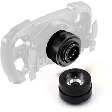 Imagem de Obokidlyamor Quick Release Adapter Steering Wheel Hub For MOZA R21/R16/R9 V2/R5/R3; 70mm 6-hole Gaming Racing Wheel Kit (Quick Release)