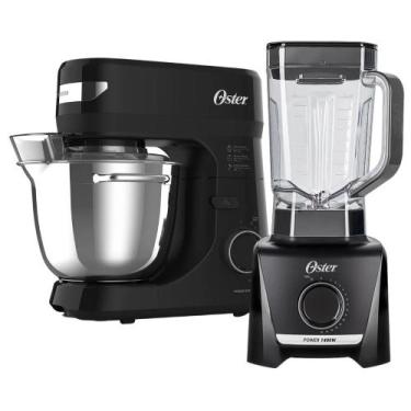 Imagem de Kit Oster Batedeira OBAT641 e Liquidificador OLIQ610, Preto, 110V