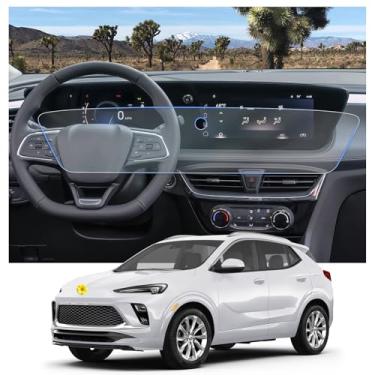 Imagem de CDEFG 2 peças para 2024 2025 Buick Envista protetor de tela para 2024 2025 Buick Encore GX/Buick Envista Avenir/Sport Touring/Acessórios preferidos Envista Encore GX 2025 Capa de tela HD transparente