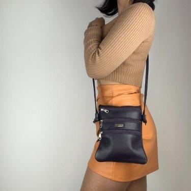 Imagem de Bolsa recuo em couro legítimo b.1071, Lilas escuro