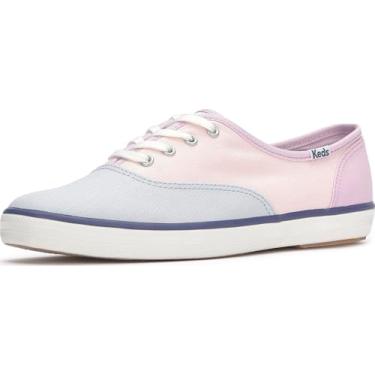 Imagem de Keds Tênis feminino Champion Seasonal Fashion, Lona colorblock rosa/azul/lilás, 41