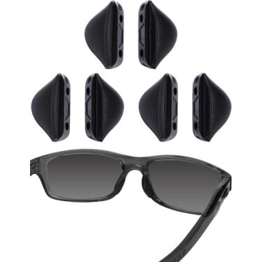 Imagem de Bwake 3 pares de almofadas de nariz de substituição de ajuste padrão para Oakley Crosslink/Crosslink Sweep Pitch OX8030/Turbine Rotor/Fives Squared/Drop Point - Preto