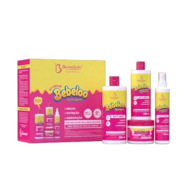 Imagem de Kit Capilar Hidratação Bebeloo Tutti Fruti c/ Óleo De Coco Bio Instinto 4 Itens