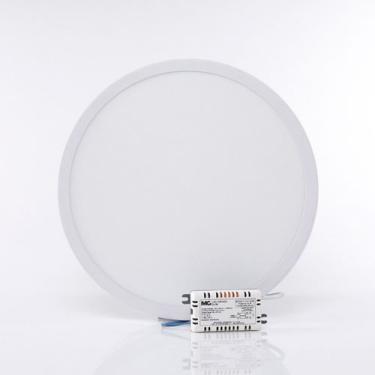 Imagem de Kit 10 Plafon Led 24w Quente Redondo Sobrepor Margirius