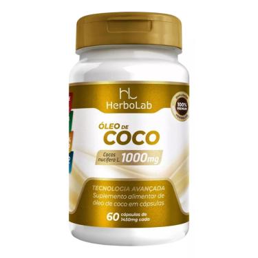 Imagem de Óleo De Coco 1000mg 60 Cápsulas Softegl Herbolab