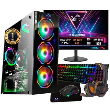 Imagem de Pc Gamer Completo Intel Core° i5 9ªgeração ram DDR4 16GB ssd 1TB geforce rtx 3050 8GB - advancedtech
