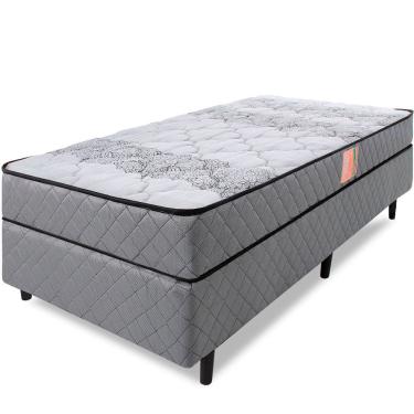 Imagem de Cama Box Colchão Solteiro Ortopédico Firme Espuma D33 Antialérgico Certificado 88x188x51cm - bf Colchões