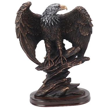 Imagem de Estátua da Eagle resina vívida engenhosa decorativa de águia vintage para cargo