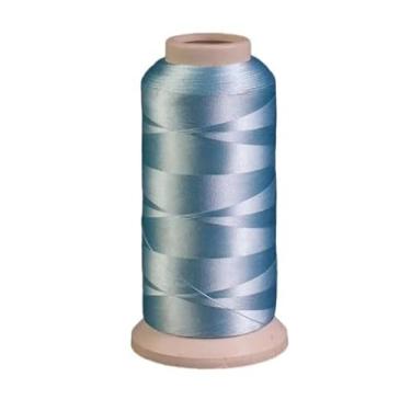 Imagem de Linha De Poliester Máquina De Bordar 4000m Azul Celeste