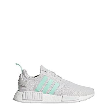 Imagem de T nis casual Adidas Boys NMD_R1 Junior,, Grey One / Clear Mint, 6.5 Big Kid