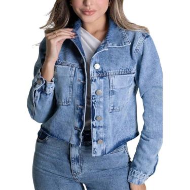 Imagem de Jaqueta Jeans Sawary - 278601 - Azul médio GG-Feminino