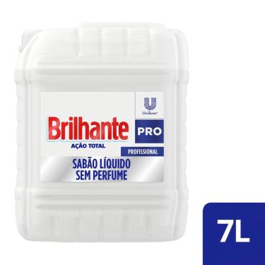 Imagem de Detergente Uso Geral Brilhante Ação Total Pro sem Perfume 7L