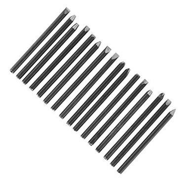 Imagem de YCTZE Kit Professional Jewelry, Equipamento de Cinzel para Escultura, Gravura e Textura de Martelo, Inclui Carimbo de Linha Reta, Material de Ourives de Prata, Rune de Punchado de Aço (#1) (#2)