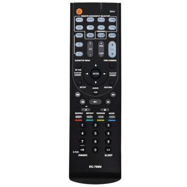 Imagem de Controle remoto de substituição de áudio e vídeo compatível com receptor AV Onkyo HT-RC430 TX-SR313 HT-R591 HT-S5400 HT-R590B HT-R558B HT-R558 HT-R590 HT-R391 TX-SR309 HT-S3500 HT-R590 548 horas