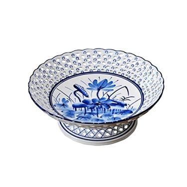 Imagem de GeRRiT Bandejas de fruteiras Suportes de bolo para sala de estar, decoração de mesa de café, travessas de frutas de cerâmica