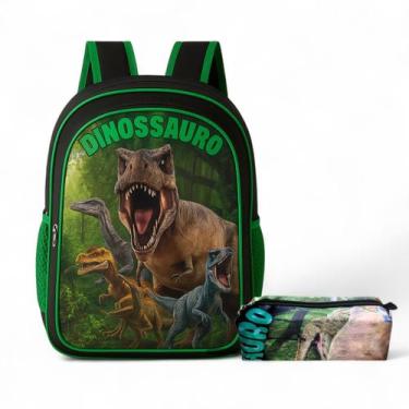 Imagem de Mochila Infantil Escolar Bolsa Masculina Criança Menino Reforçado + Es