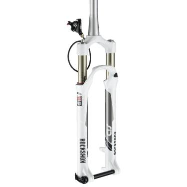 Imagem de RockShox SID XX Solo Air 100 – mm, (9 mm QR, (1-1/8, 29 polegadas), XLoc Remote Direito, Branco)