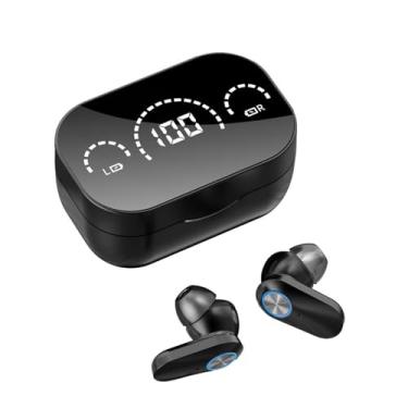 Imagem de Fones de ouvido tradutores de idiomas, fones de ouvido tradutores de som surround de 360 graus, fones de ouvido traduzidos em tempo real em 144 idiomas com aplicativo para iOS e Android (preto)