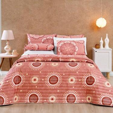 Imagem de Cobre Leito Floreal Casal Padrão 3 Peça Micropercal 200 fios - Bia Enx