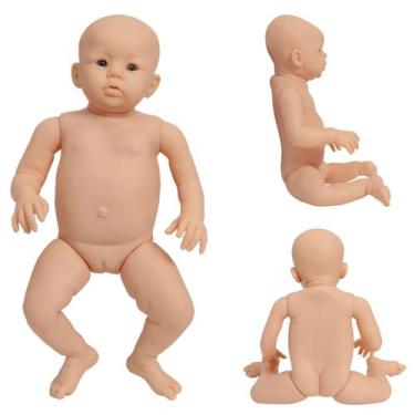 Imagem de Kit 3 Molde Reborn Boneca Abigail Corpinho de Silicone Olho - Cegonha 