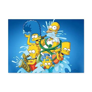 Imagem de Placa Decorativa Os Simpsons Encarte da Fox 15x21cm