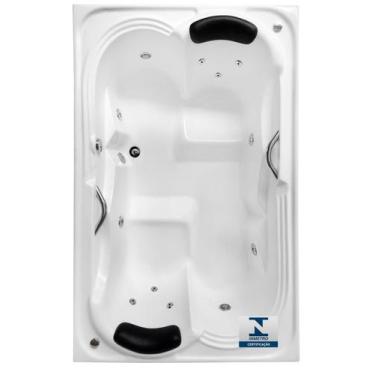 Imagem de Banheira Dupla de Hidromassagem Luminárias tamanho 1,82 x 1,19x 0,45 -