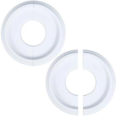 Imagem de CREATCABIN 2 Kits Medalhão de Teto Dividido Moldado Ventilador de Teto Medalhão Decorativo Branco Redondo Capas de Iluminação Doméstica Base de Lustres Medalhão de Teto para Canopies Luminárias 25 cm