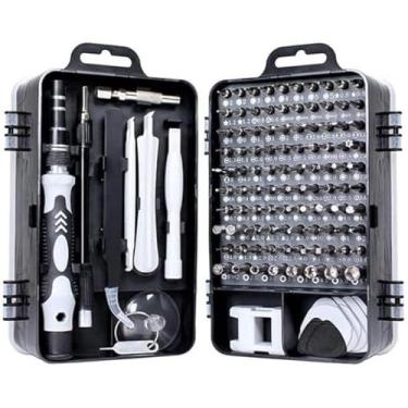 Imagem de Conjunto de Chaves de Fenda de Precisão 115 em 1 – Kit Reparo Multifuncional para Celular, PC, Notebook, Tablet, Console, Eletrônicos e Computadores