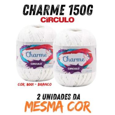Imagem de LINHA CHARME CIRCULO 150G kit 02 UN, 8001 - BRANCO