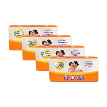 Imagem de Fralda Pom Pom Protek Proteção de Mãe Hiper XG 240 Unidades