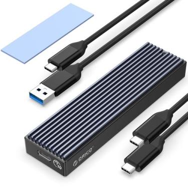 Imagem de Compartimento SSD ORICO M.2 NVMe/SATA USB 3.1 Gen 2 de 10 Gbps