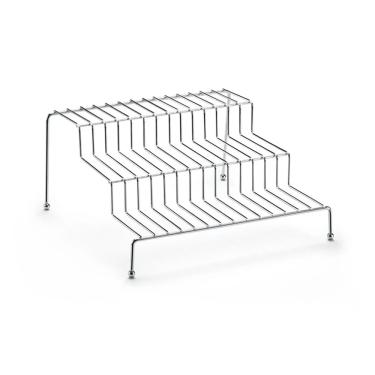 Imagem de Organizador de Temperos Arthi Master em Metal Prata 25x24x12,5cm