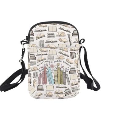 Imagem de Bolsa tiracolo Bookworm Gifts If i Can't Bring My Book I'm Not Going Librarian Gift Bookish Gift For Reader Writer