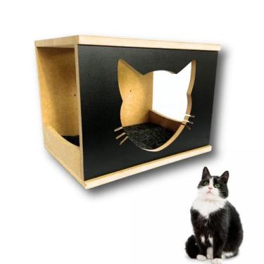Imagem de Nicho Para Gato 1pç Montado Acompanha Kit Fixação Casa para Gato - BT 