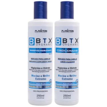 Imagem de Plancton BTX Orghanic Kit Tratamento, Shampoo e Condicionador, 250ml cada, para Cabelos Lisos