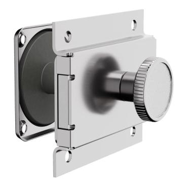 Imagem de Fecho Livre Ocupado 3F Cromado Fechadura Banheiro Público