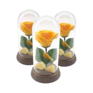 Imagem de Kit 20 Mini Rosas Amarela A Bela E A Fera O Pequeno Príncipe - Amor Li