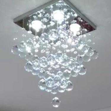 Imagem de Lustre para sala, quarto, cozinha, sala de janta em cristal k9 base 30