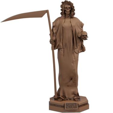 Imagem de Estátua Santa Morte Imagem Umbanda Candomblé - Santa Muerte (Cor Madeira)